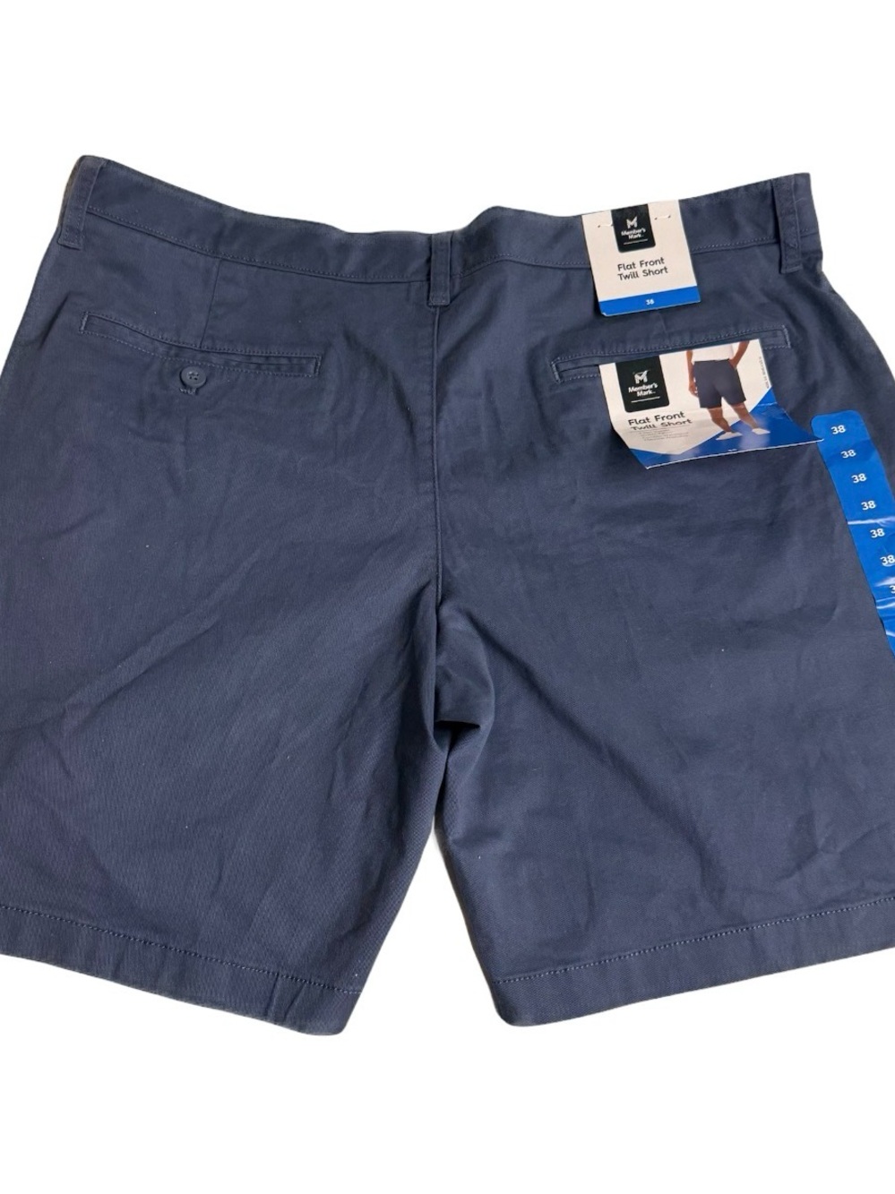 Men's 38 Flat Front Twill Shorts - Navy